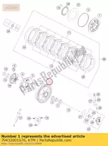 ktm 79432001076 klatka sprz?g?a - Dół