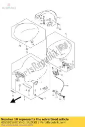 Qui puoi ordinare scatola comp, sedile t da Suzuki , con numero parte 4555015H01YHG: