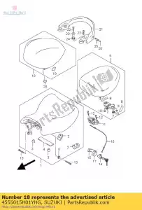 Suzuki 4555015H01YHG scatola comp, sedile t - Il fondo