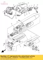 17D144010000, Yamaha, Obudowa filtra powietrza kpl yamaha szr tdm v max xj xt xv xvs xvz ybr yz yzf r 125 250 535 600 660 850 1000 1100 1200 1300 1989 1995 1996 1997 1998 1999 2002 2010 2011 2012 2013 2014, Nowy