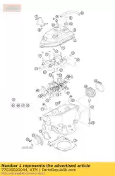 Qui puoi ordinare testata cpl. Da KTM , con numero parte 77036020044: