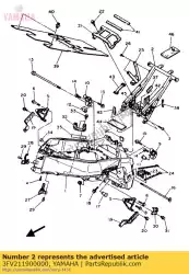 Ici, vous pouvez commander le cadre arrière comp. Auprès de Yamaha , avec le numéro de pièce 3FV211900000: