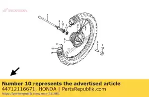 Honda 44712116671 binnenband, band (irc) (2.50-16 - Onderkant
