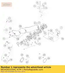 Qui puoi ordinare modulo abs riempito da KTM , con numero parte 60342031044: