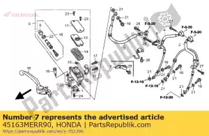 Honda 45163MERR90 clamper, fr. przewód hamulcowy - Dół