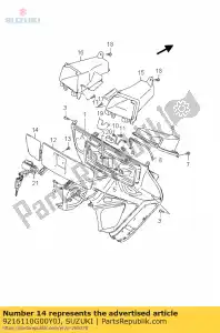 suzuki 9216110G00Y0J coperchio, clnr maint - Il fondo