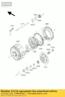 131161124, Kawasaki, haste-push, l = 205 kx500-c1 kawasaki kdx kx 250 500 1987 1988 1989 1990 1991 1992 1993 1994 1995 1996 1997 1998 1999 2000 2001 2002 2003, Novo