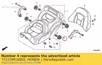 77215MCA000, Honda, borracha, montagem do assento honda  gl 1800 2001 2002 2003 2004 2005 2006 2007 2008 2009 2010 2012 2013 2017, Novo