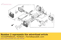 Here you can order the winker set, l. Fr. From Honda, with part number 33350MAN920: