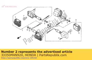 honda 33350MAN920 winker set, l. fr. - Bottom side