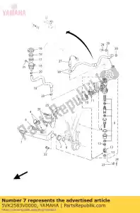 yamaha 5VK2583V0000 freno de cilindro maestro - imagen 9 de 9