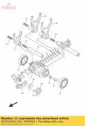 Here you can order the spring, compression from Yamaha, with part number 90501064L100: