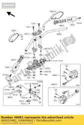 Ici, vous pouvez commander le boîtier-assy-control, rh er650c auprès de Kawasaki , avec le numéro de pièce 460910482: