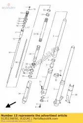 Qui puoi ordinare bullone, forchetta da Suzuki , con numero parte 5135136E50: