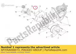 Aqui você pode pedir o bucha do eixo de arranque em Piaggio Group , com o número da peça AP3TAA000073: