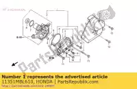 11351MBL610, Honda, couverture, l. rr. honda nt 650 1999 2000 2001 2002 2003 2004 2005, Nouveau