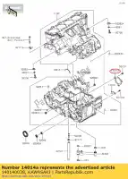 140140038, Kawasaki, plaat-positie zg1400caf kawasaki  tr zzr 1400 2010 2011 2012 2013 2014 2015 2016 2017 2018 2019 2020 2021, Nieuw