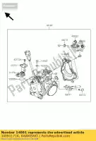 140911714, Kawasaki, cubierta klx250s9f kawasaki klx 250 2009 2010 2011, Nuevo