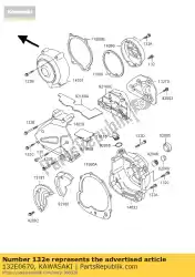 Qui puoi ordinare bullone-flangiato-piccolo zr550-a2 da Kawasaki , con numero parte 132E0670: