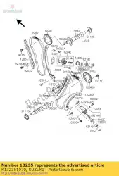 Here you can order the guide-comp,fr from Suzuki, with part number K132351070: