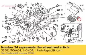 honda 38501MCAA61 relé assy., potencia (micro iso 4p) - Lado inferior