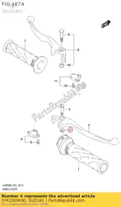 suzuki 5743309F00 nuez - Lado inferior