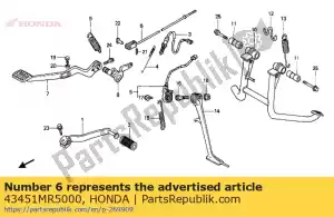 Honda 43451MR5000 dr??ek, hamulec tylny - Dół