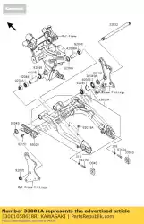 Qui puoi ordinare arm-comp-swing, f. S. Black ex650 da Kawasaki , con numero parte 33001058618R: