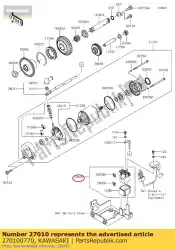 Aqui você pode pedir o mudar zr1000fef em Kawasaki , com o número da peça 270100770: