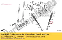 Aqui você pode pedir o selo, ex. Haste da válvula em Honda , com o número da peça 12208MBB003: