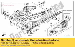 honda 40540MJED02 corrente, unidade (rk525krw-120ljfz) (link padrão 118l) - Lado inferior