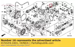 Qui puoi ordinare comune, fr. Frizione finale da Honda , con numero parte 41502HL1A01: