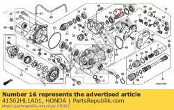 Aqui você pode pedir o junta, fr. Embreagem final em Honda , com o número da peça 41502HL1A01: