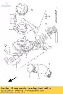 Suzuki 8928050F00 klep, brandstoftank - Onderkant