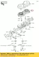 280110187, Kawasaki, medidor, velocidade e taco, kph kawasaki w cafe style  a special edition final ej800 w800 800 , Novo