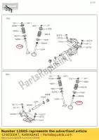 120050047, Kawasaki, soupape d'échappement kvf750d8f kawasaki  brute force kfx kvf 650 700 750 800 2002 2003 2004 2005 2006 2007 2008 2009 2010 2011 2012 2013 2014 2015 2016 2017 2018 2019 2020 2021, Nouveau