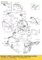 110610797, Kawasaki, junta, indicador de combustible kawasaki z eversion d  b c a sugomi edition special e version abs zr800 f z800 bds dds ads cds bef def z800e 800 , Nuevo