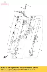 Aqui você pode pedir o corrediça de metal 1 em Yamaha , com o número da peça 5D7F31253000: