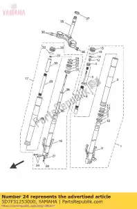 yamaha 5D7F31253000 corrediça de metal 1 - Lado inferior