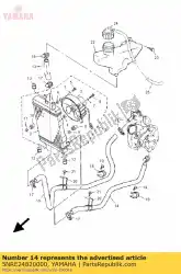 Aqui você pode pedir o tubo 2 em Yamaha , com o número da peça 5NRE24820000: