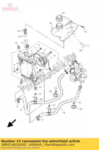 yamaha 5NRE24820000 pipe 2 - Bottom side