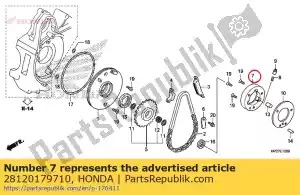 honda 28120179710 outer, starting clutch - Bottom side