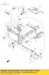 Here you can order the cover radiator from Yamaha, with part number 5D7E24670000: