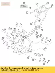 Ici, vous pouvez commander le cadre 65 sx 'md6r auprès de KTM , avec le numéro de pièce 4610300120090: