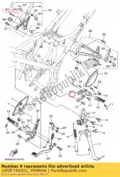 beugel 2 van Yamaha, met onderdeel nummer 1WDF744201, bestel je hier online: