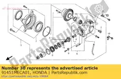 Here you can order the no description available at the moment from Honda, with part number 91451MECA01: