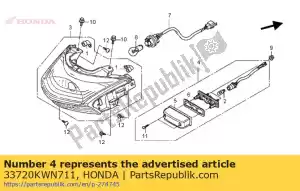 Honda 33720KWN711 licht assy, ??licentie - Onderkant