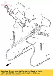 Here you can order the cable, throttle 1 from Yamaha, with part number 10W263110000: