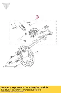 triumph T2024900 rear caliper assy - Bottom side