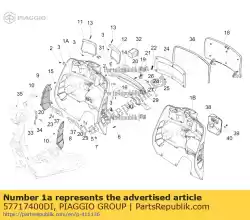 Here you can order the gep? Ckfach from Piaggio Group, with part number 57717400DI: